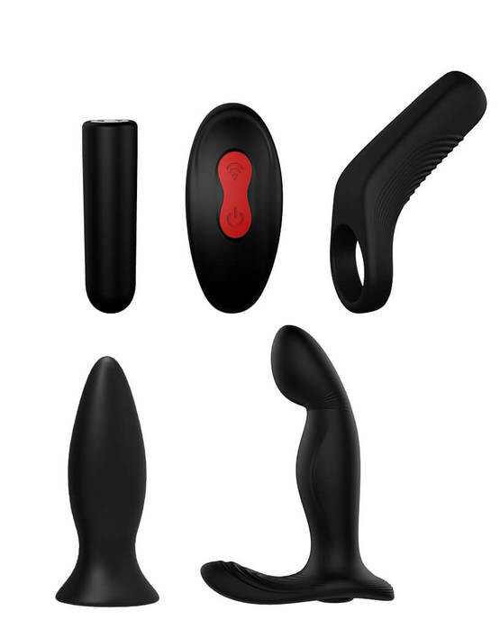 Набір для чоловіків Dream Toys Lot of Love 5 предметів, чорний - Зображення 3
