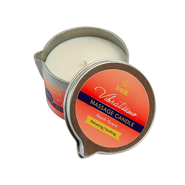 Масажна Свічка з ароматом персика-Vibratissimo Peach Grace, 50 мл