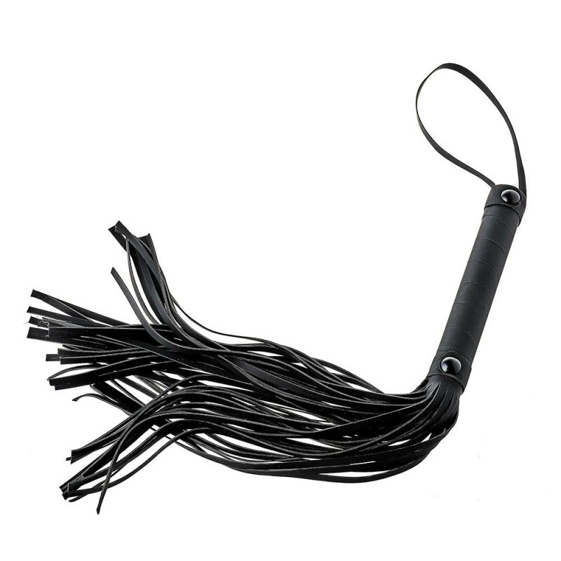 Флоггер Dream Toys Blaze Whip з петлею, чорний, 24 см - Зображення 2