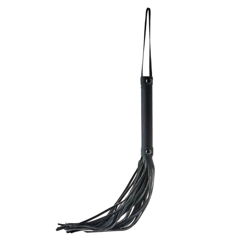 Флоггер Dream Toys Blaze Whip з петлею, чорний, 24 см - Зображення 3