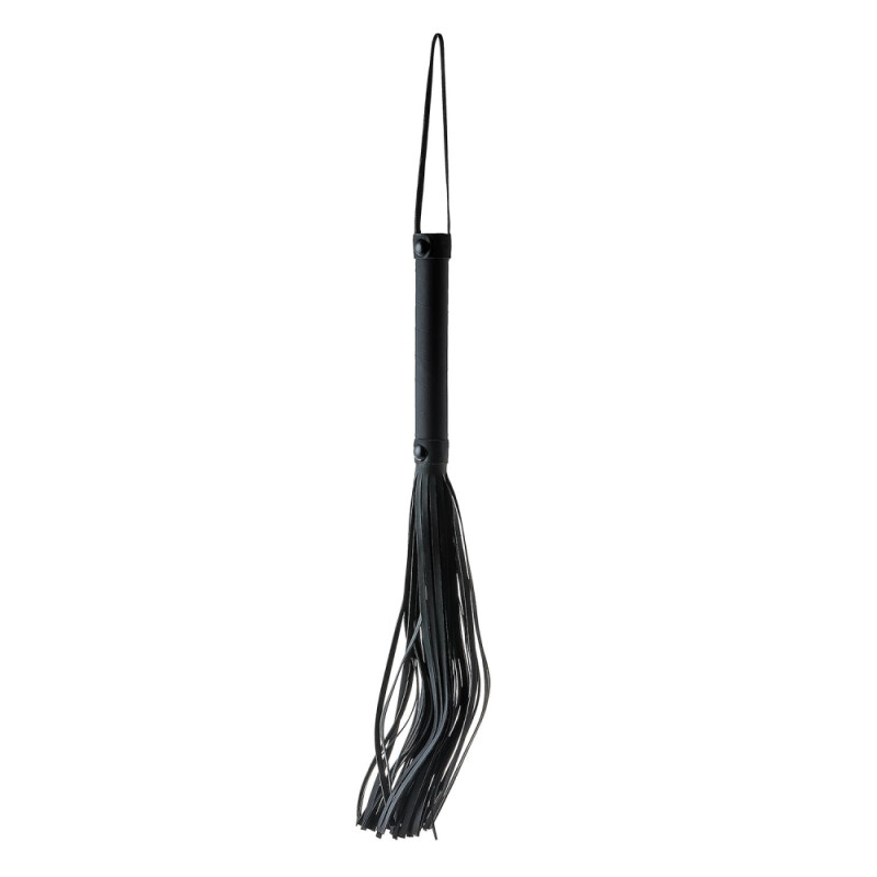 Флоггер Dream Toys Blaze Whip з петлею, чорний, 24 см - Зображення 4