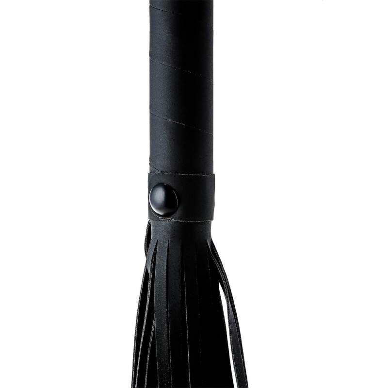 Флоггер Dream Toys Blaze Whip з петлею, чорний, 24 см - Зображення 5