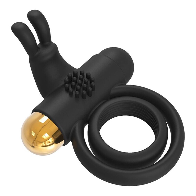 Ерекційне віброкільце Dream Toys Joel з вушками, чорне, 9 х 2.5 см - Изображение 6
