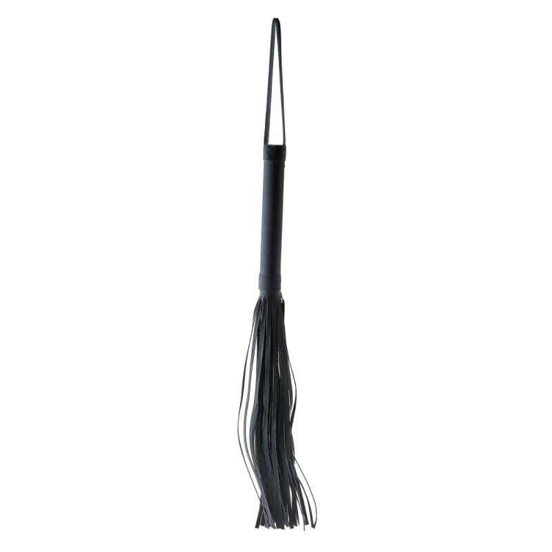 Флоггер Dream Toys Blaze Whip з петлею, чорний, 24 см - Зображення 7