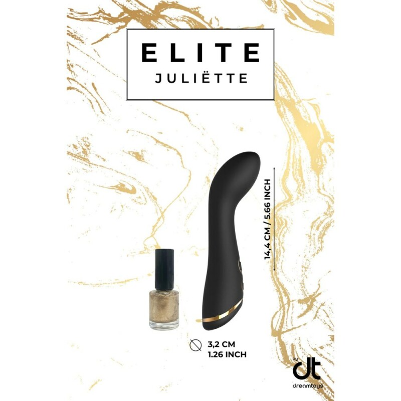Вібратор для точки G Dream Toys Elite Juliette вигнутуй, чорний, 15 х 2.9 см - Зображення 8
