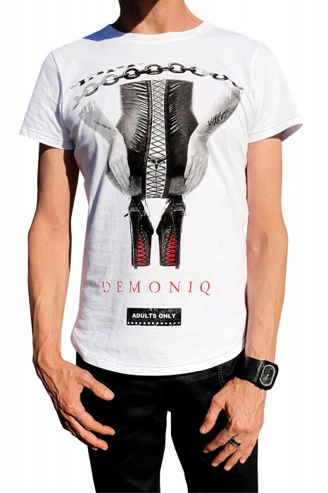 Чоловіча футболка Біла Demoniq, XL