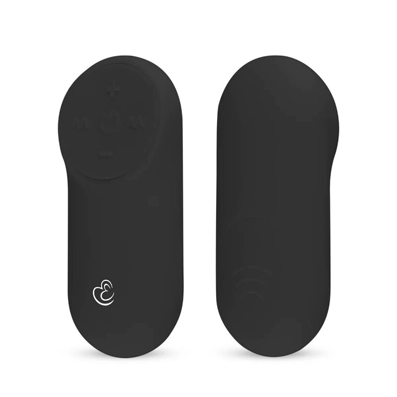 Віброяйце з дистанційним пультом Easytoys, чорне, 7 х 3.5 см - Зображення 2