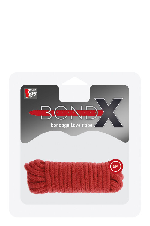 Бондажна мотузка Червона 5 м BONDX