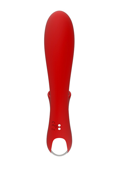 Вібратор Dream Toys з кліторальним стимулятором, червоний - Зображення 3