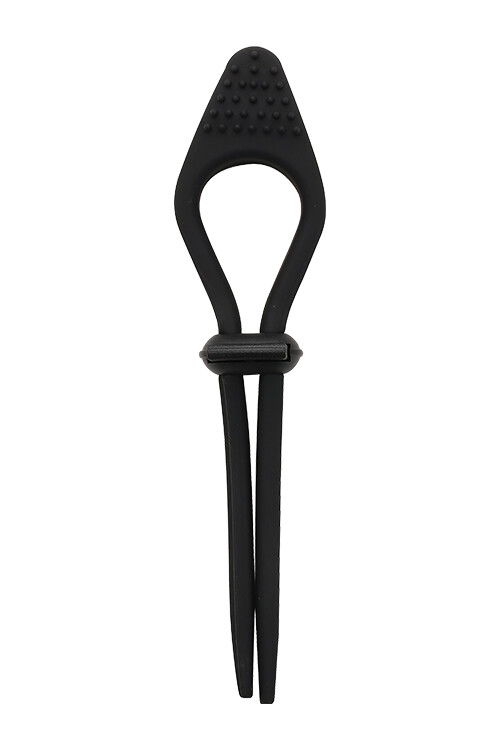 Ерекційне ласо Dream Toys зі стимулюючим виступом, чорне, 16 х 6.5 см - Зображення 2
