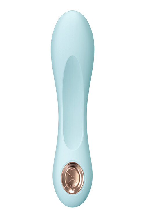 Вібратор Dream Toys з текстурованою поверхнею, блакитний, 17 х 3.6 см