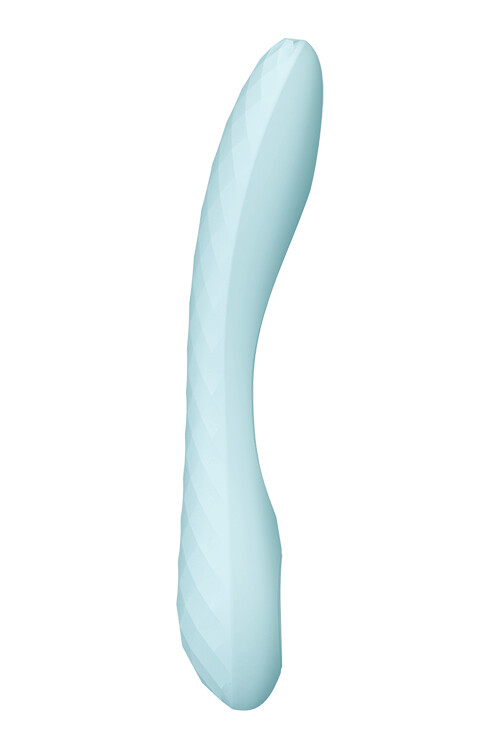 Вібратор Dream Toys з текстурованою поверхнею, блакитний, 17 х 3.6 см - Изображение 3