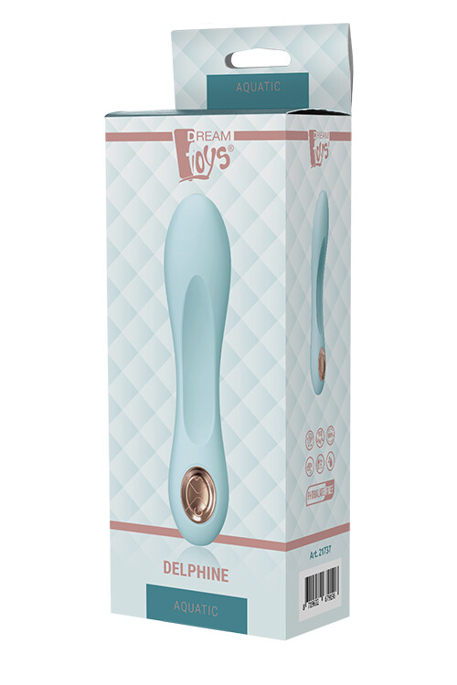 Вібратор Dream Toys з текстурованою поверхнею, блакитний, 17 х 3.6 см - Изображение 1