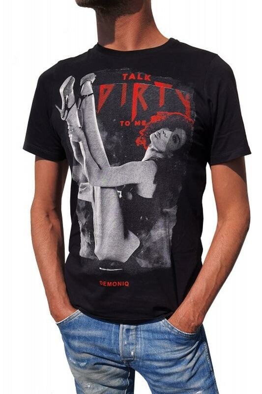 Чоловіча футболка "Talk dirty to me", M