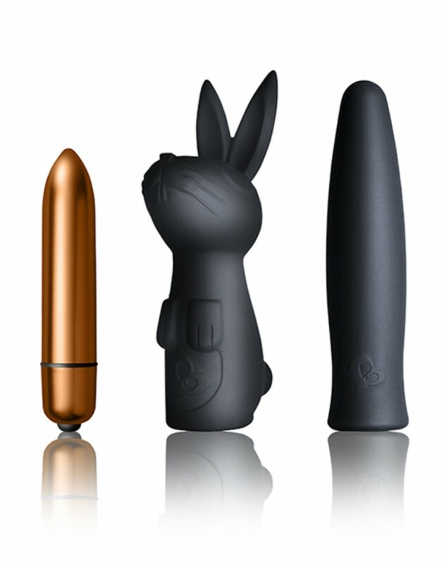 Набір dark Desires Set вібропуля і дві насадки, золотий з чорним