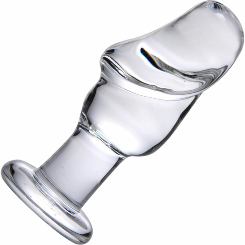 Реалістична скляна анальна пробка, 12.7 x 4.8 см