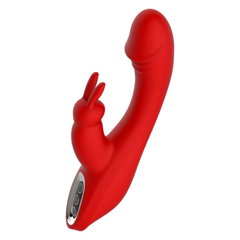 Вібратор-кролик Dream Toys Artemis з вушками, червоний, 21 х 4 см - Изображение 2