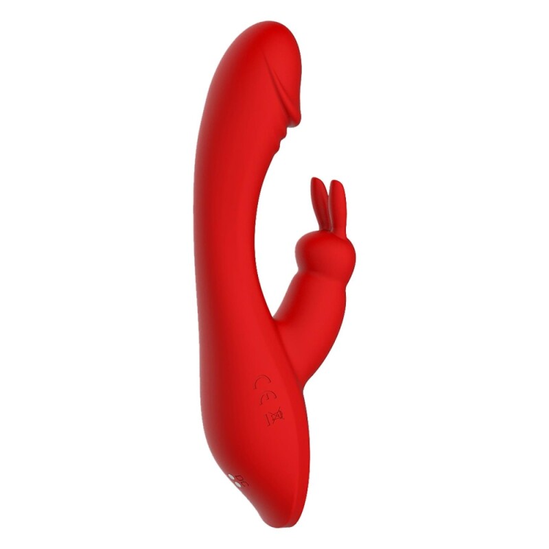 Вібратор-кролик Dream Toys Artemis з вушками, червоний, 21 х 4 см - Изображение 3