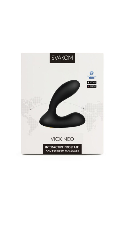 Масажер простати Svakom Vick Neo інтерактивний, вебкам (webcam), чорний, 10 х 2.6 см - Изображение 7