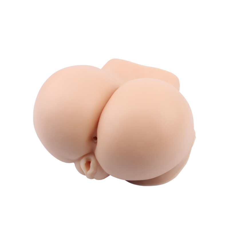 Мастурбатор реалістичний з вібрацією Chisa Tori's Plump Ass With Vagina подвійний, бежевий - Изображение 2