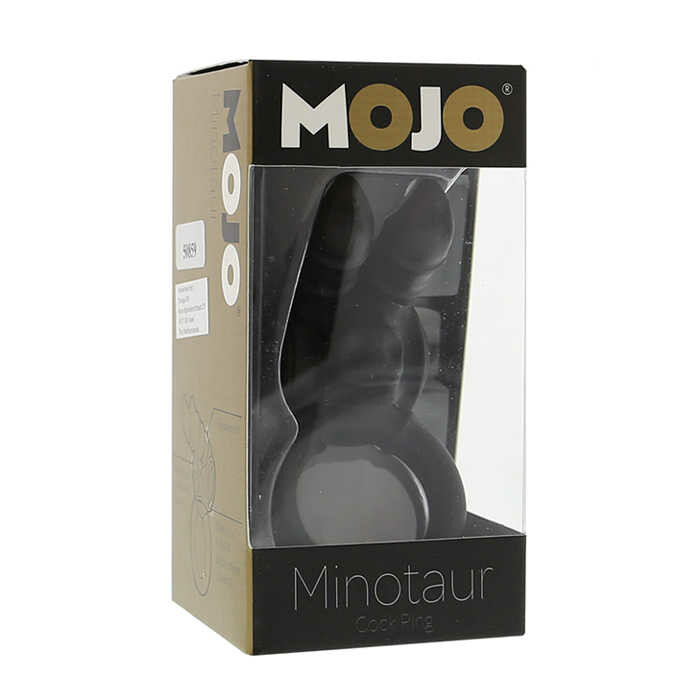 Кільце ерекційне Mojo Minotaur з вібрацією, чорне - Зображення 1