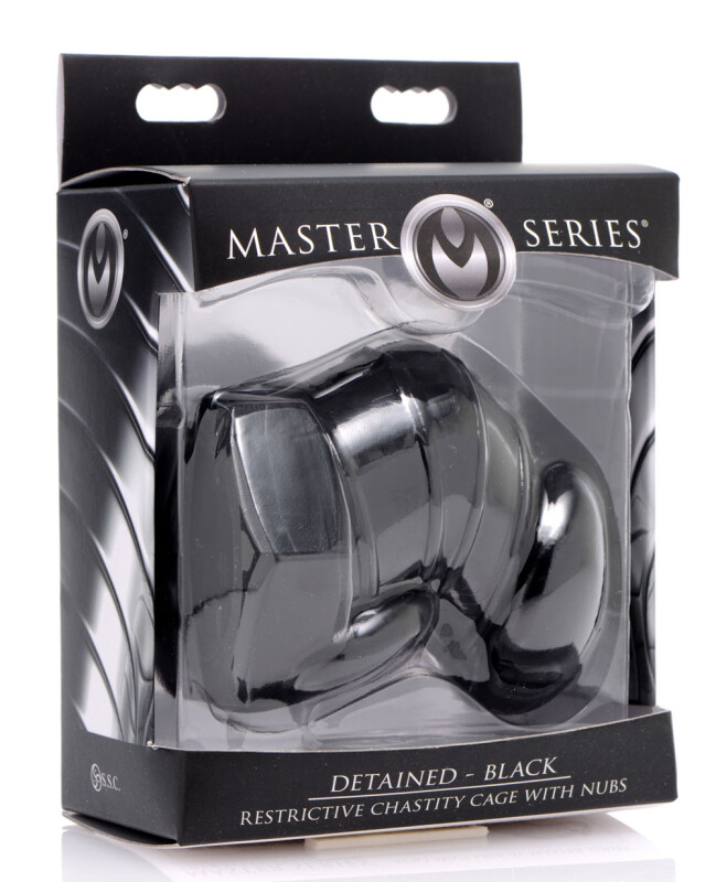 Пояс вірності чоловічий Master Series Detained, чорний - Изображение 3