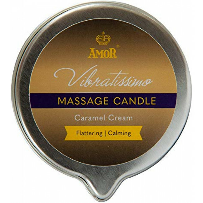 Массажная свеча Vibratissimo Caramel Cream низкотемпературная, 50 мл - Изображение 1