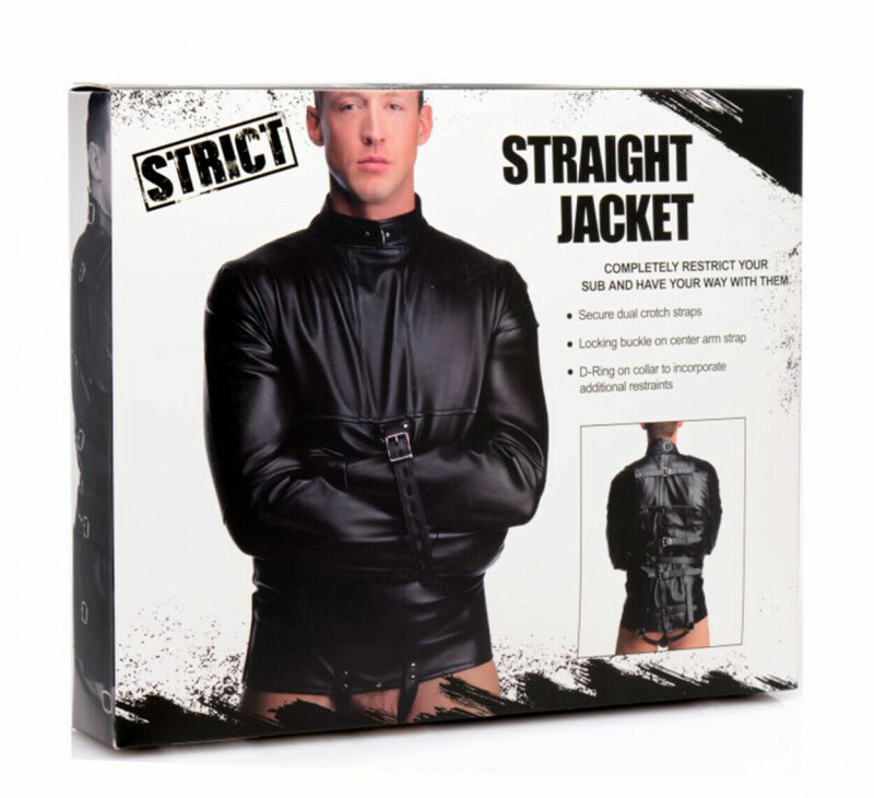 Гамівна сорочка Straight Jacket XL, чорна - Изображение 4