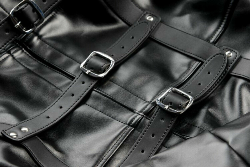 Гамівна сорочка Straight Jacket XL, чорна - Изображение 3