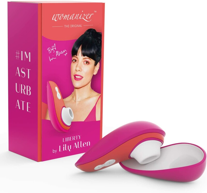 Безконтактний масажер клітора Womanizer Liberty by Lily Allen Rebellious Pink