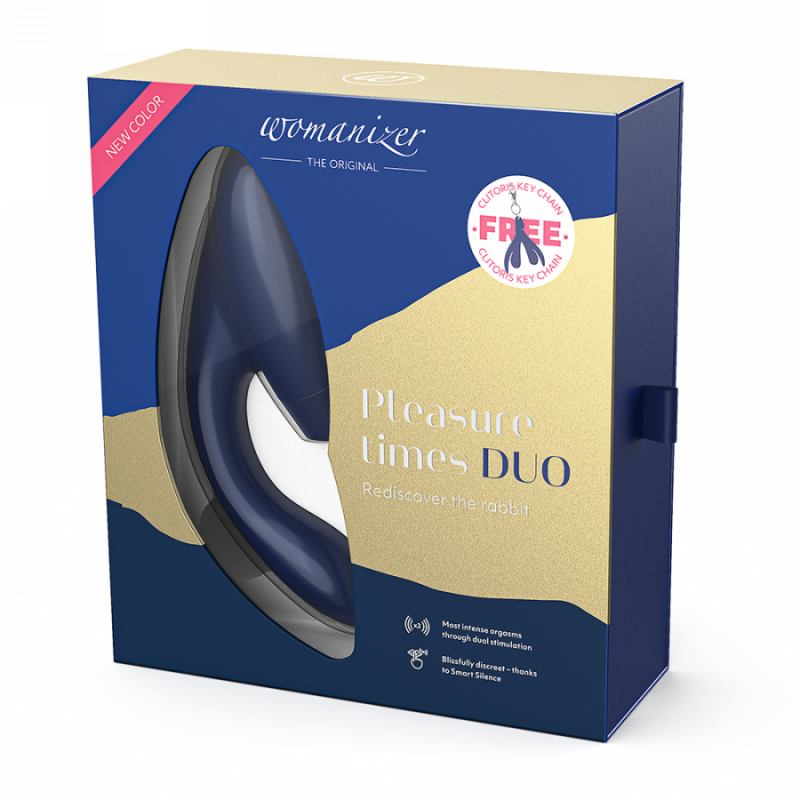 Безконтактний вібратор-стимулятор Womanizer (Вуманайзер) Duo, Blueberry - Изображение 8