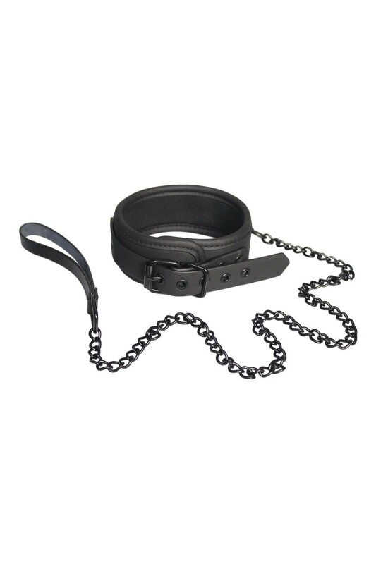 Нашийник з повідцем BLAZE COLLAR AND CHAIN BLACK - Зображення 2