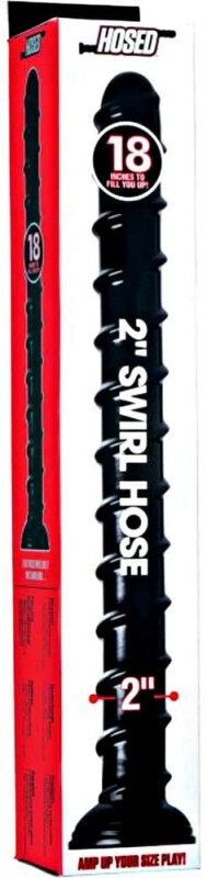 Анальний фалоімітатор Swirl Anal Snake, 45 см, чорний - Зображення 2
