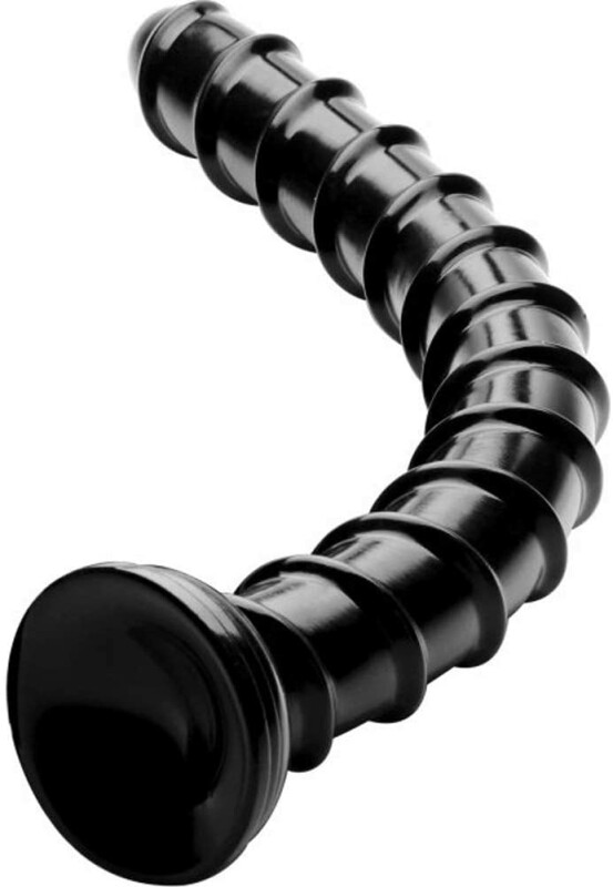 Анальний фалоімітатор Swirl Anal Snake, 45 см, чорний - Зображення 1