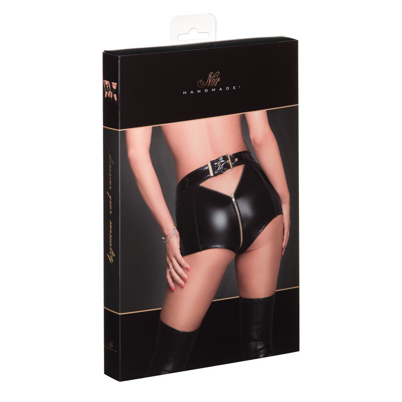 Шорти на блискавці Noir Handmade з ремінцем, розмір XL - Изображение 4