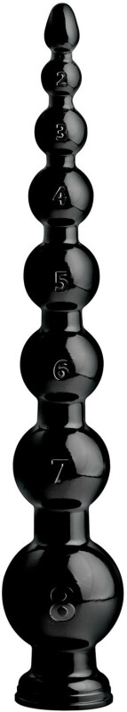 Анальні намиста гігантські Anal Snake Anal, 48 см, чорні