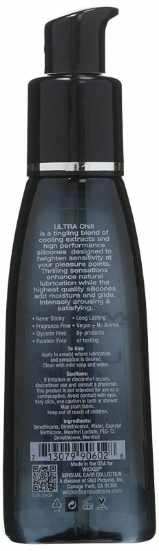Лубрикант Wicked Ultra Chill на силіконовій основі, 60 мл - Изображение 1