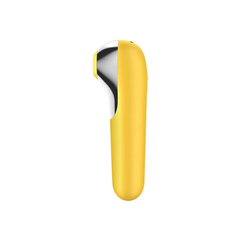 Вакуумний стимулятор Satisfyer Dual Love з вібрацією та додатком, жовтий, 17.9 х 4.9 см - Зображення 2
