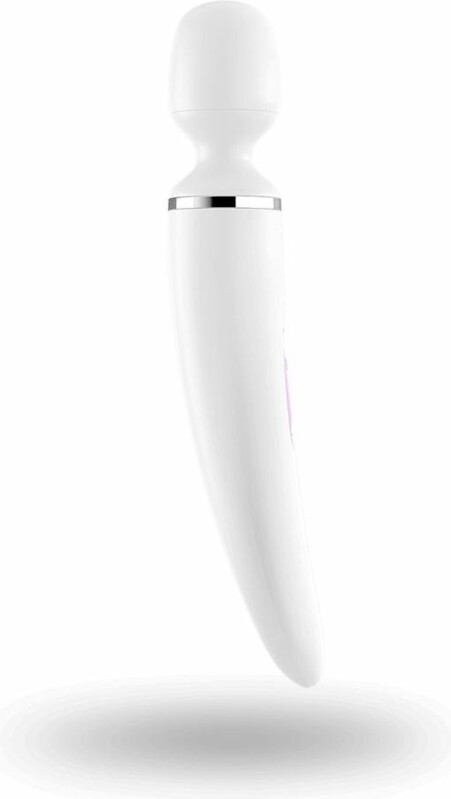 Вібратор-мікрофон Satisfyer Wand-er Woman білий, 34 х 7.8 см - Изображение 3