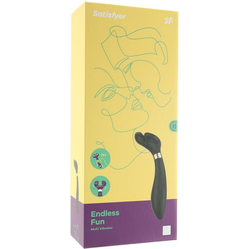 Вібратор для пар Satisfyer Endless Fun з трьома моторами, чорний, 20.1 х 7.2 см - Зображення 2