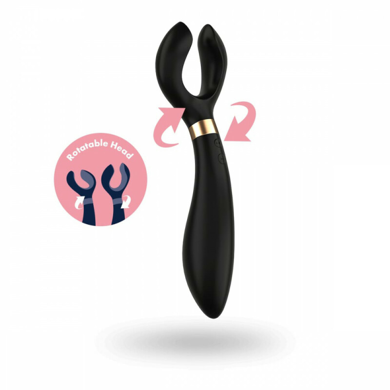 Вібратор для пар Satisfyer Endless Fun з трьома моторами, чорний, 20.1 х 7.2 см - Зображення 4
