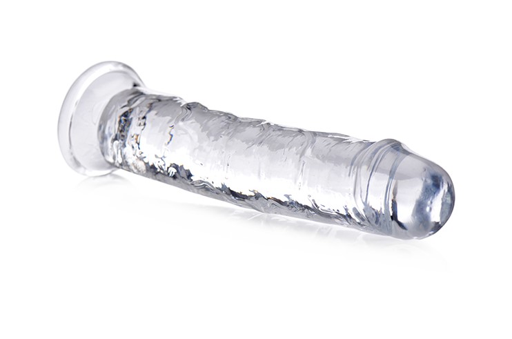 Фалоімітатор на присосці Curvetoys C-Thru Dildo, прозорий, 20 х 3.8 см - Зображення 2