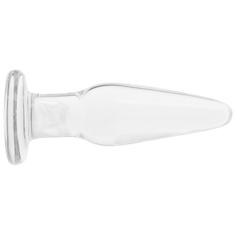 Анальная пробка стекло CRYSTAL TAPERED GLASS PLUG SMALL CLEAR - Зображення 1