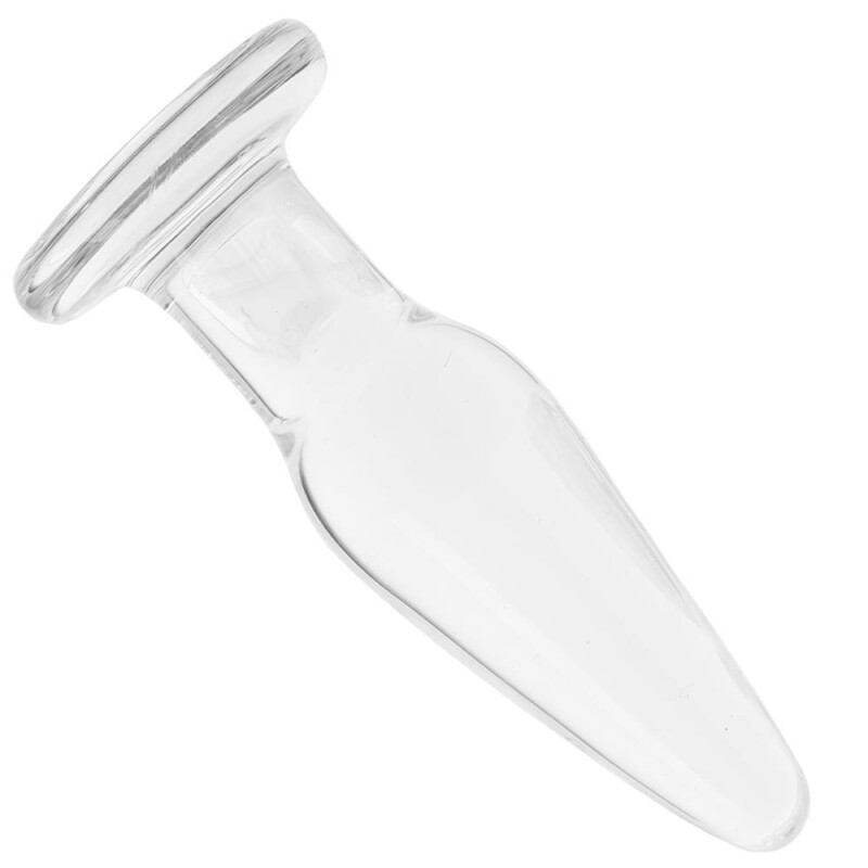 Анальная пробка стекло CRYSTAL TAPERED GLASS PLUG SMALL CLEAR - Зображення 2