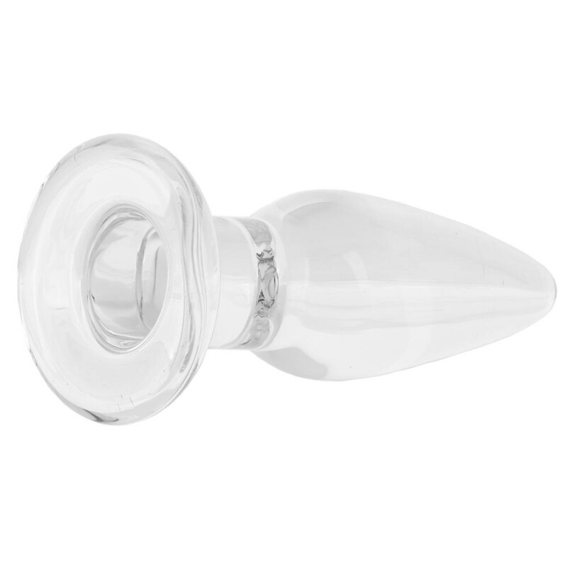 Анальная пробка стекло CRYSTAL TAPERED GLASS PLUG SMALL CLEAR - Зображення 3