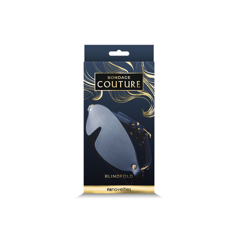 Маска на очі NS Novelties Bondage Couture, синя, 68 х 7.3 х 0.9 см - Зображення 1