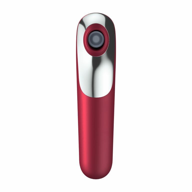Вакуумний стимулятор Satisfyer Dual Love з вібрацією, з додатком, червоний, 17.9 х 4.9 см - Изображение 2