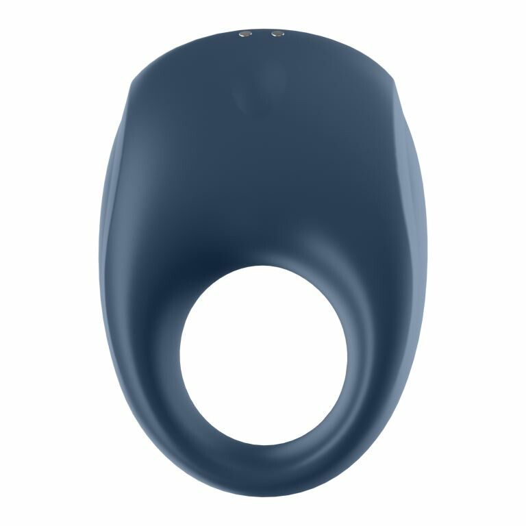 Ерекційне віброкільце Satisfyer Strong One з додатком, синє, 7.4 х 5 см - Зображення 3