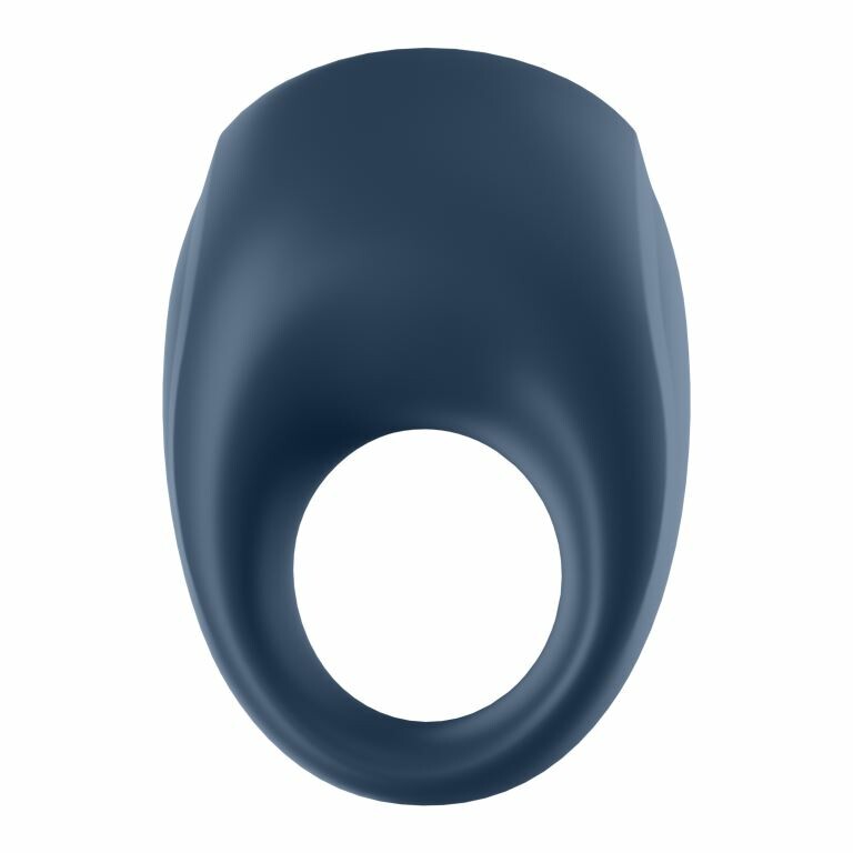 Ерекційне віброкільце Satisfyer Strong One з додатком, синє, 7.4 х 5 см - Зображення 4