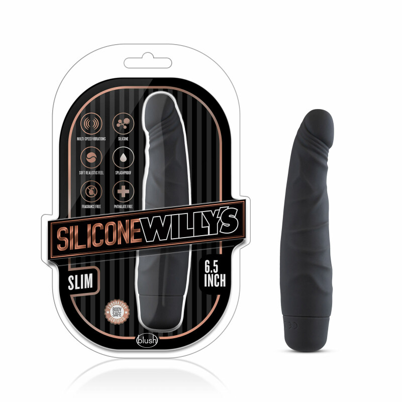 Вібратор SILICONE WILLYS SLIM VIBRATING DILDO - Зображення 3